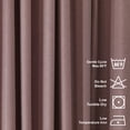 thumbnail image 2 of 3S BROTHERS Solid Linen Look Curtains Drapes Home Decorative Set of 2 Panels Linen Window Curtains Hanging Back Tap & Rod Pocket Nursery Room Bedroom Office - Rose Pink 52"x84" Each, 2 of 7