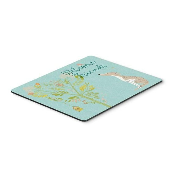 Welcome Friends Whippet Mouse Pad - Hot Pad or Trivet