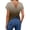 20# Brown, variant on Women's Twist Backless Short Sleeve T Shirts Tops Round Neck Curved Hem Casual Workout Tee T-Shirts Pink L