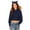 Navy, variant on Female Long Sleeve Hoodie Solid Color Cat Ear Hoodie Cute Cropped Pullover Casual Streetwear Fashion Outerwear for Women Xl