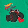 thumbnail image 3 of Hot Wheels - Valentine's Heart Crusher - Toddler And Youth Short Sleeve Graphic T-Shirt, 3 of 5