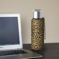 thumbnail image 5 of Leopard Print 20oz Stainless Steel Thermal Bottle with Tea Filter and Cup Lid, Vacuum Insulated Coffee Mug with 316L Inner Liner, Leakproof Travel Thermos for Office, Commute & Outdoor, 5 of 6