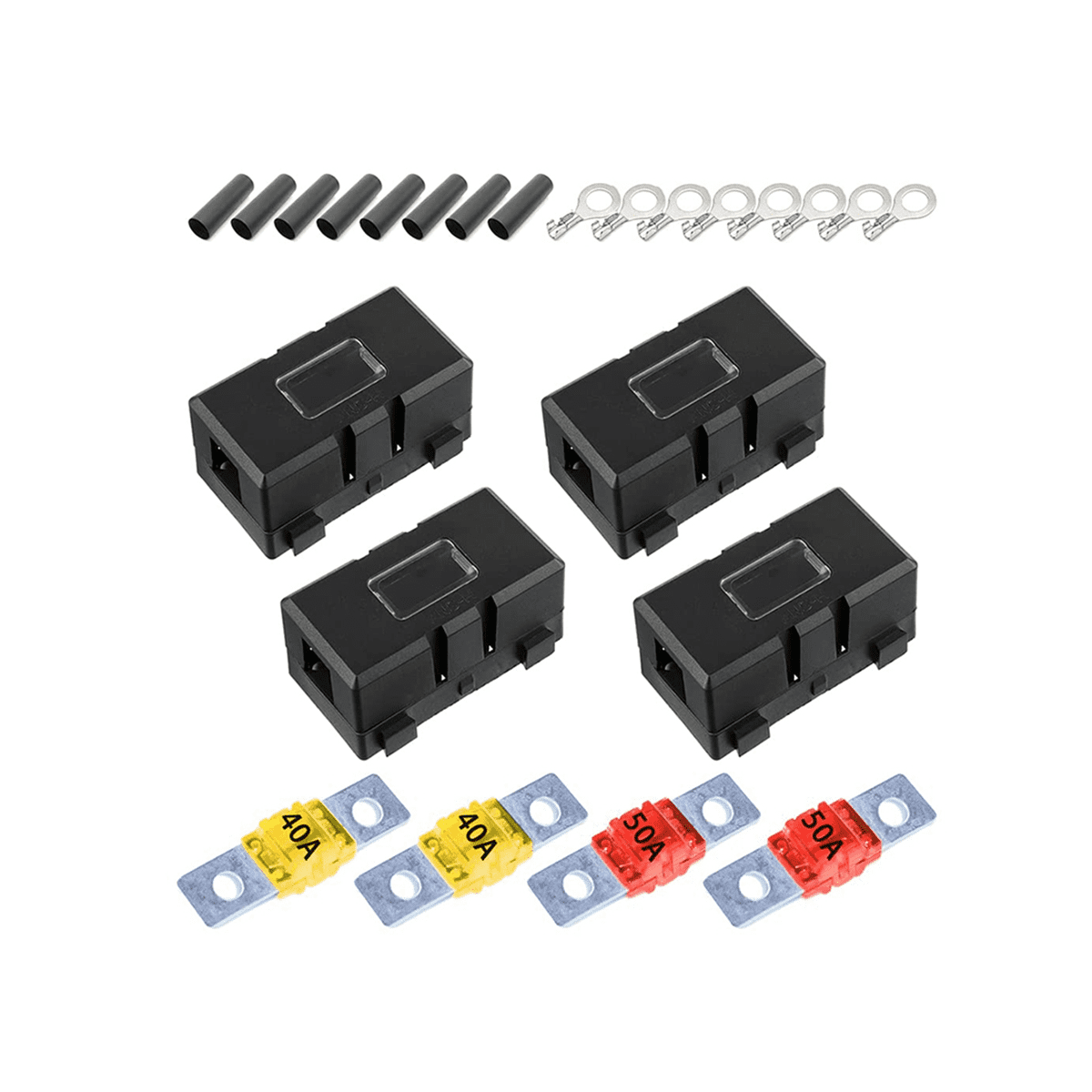 Midi Fuse Holder, 4 Pieces Car Fuse Holder and 4 Pieces Fuse Holder, Car Fuse Holder, for