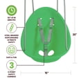 thumbnail image 3 of Swurfer Coconut Toddler Swing – Comfy Baby Swing Outdoor, Safe Quick Click Locking System, Easy Installation, Ages 6 - 36 Months, Green, 3 of 8