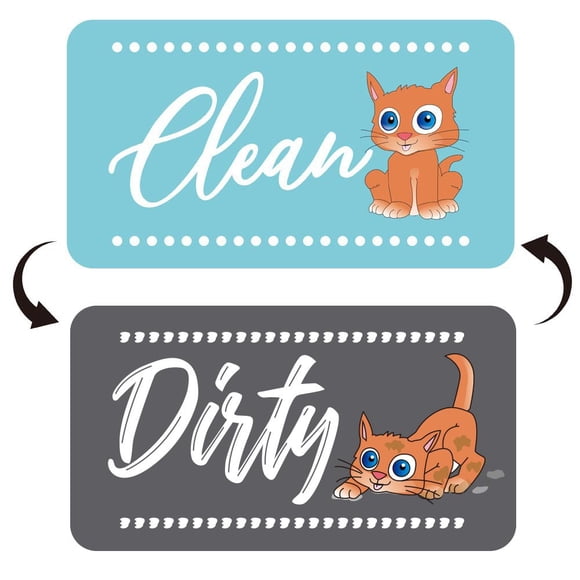 Dishwasher Magnet - CLEAN/DIRTY - Double Sided Sign