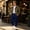 Blue#1, variant on Mens Jogger Sweatpants Solid Color Loose Fit Casual Trousers Drawstring Elastic Waist Ribbed Cuffed Ankle Pants