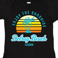 thumbnail image 4 of Inktastic Summer Enjoy the Sunshine Delray Beach Florida in Blue Boys or Girls Baby Bodysuit, 4 of 5