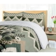 thumbnail image 3 of Ambesonne Sage Duvet Cover Set, Botanical Mellow Chevron Art, Calking, Pale Green Olive Green, 3 of 4