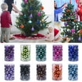 thumbnail image 3 of Christmas Clearance! SuoKom Christmas Balls, 34Pcs 1.57 Inch Purple Christmas Balls Hanging Ornaments Shatterproof Delicate Baubles Set, for Home Holiday Party Xmas Tree Decoration Gifts, 3 of 8