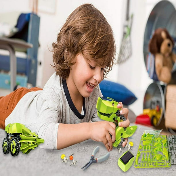 Robot solaire 3 en 1 pour enfants, jouets d'assemblage de dinosaures,  Puzzle à énergie solaire, jouets d'expérimentation éducative scientifique  pour enfants