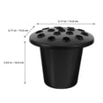 thumbnail image 3 of Gravesite Flower Holder Lotus Base Pot Small Flowerpot Decor Cemetery Decorations Stand Plastic 8 Pcs, 3 of 6