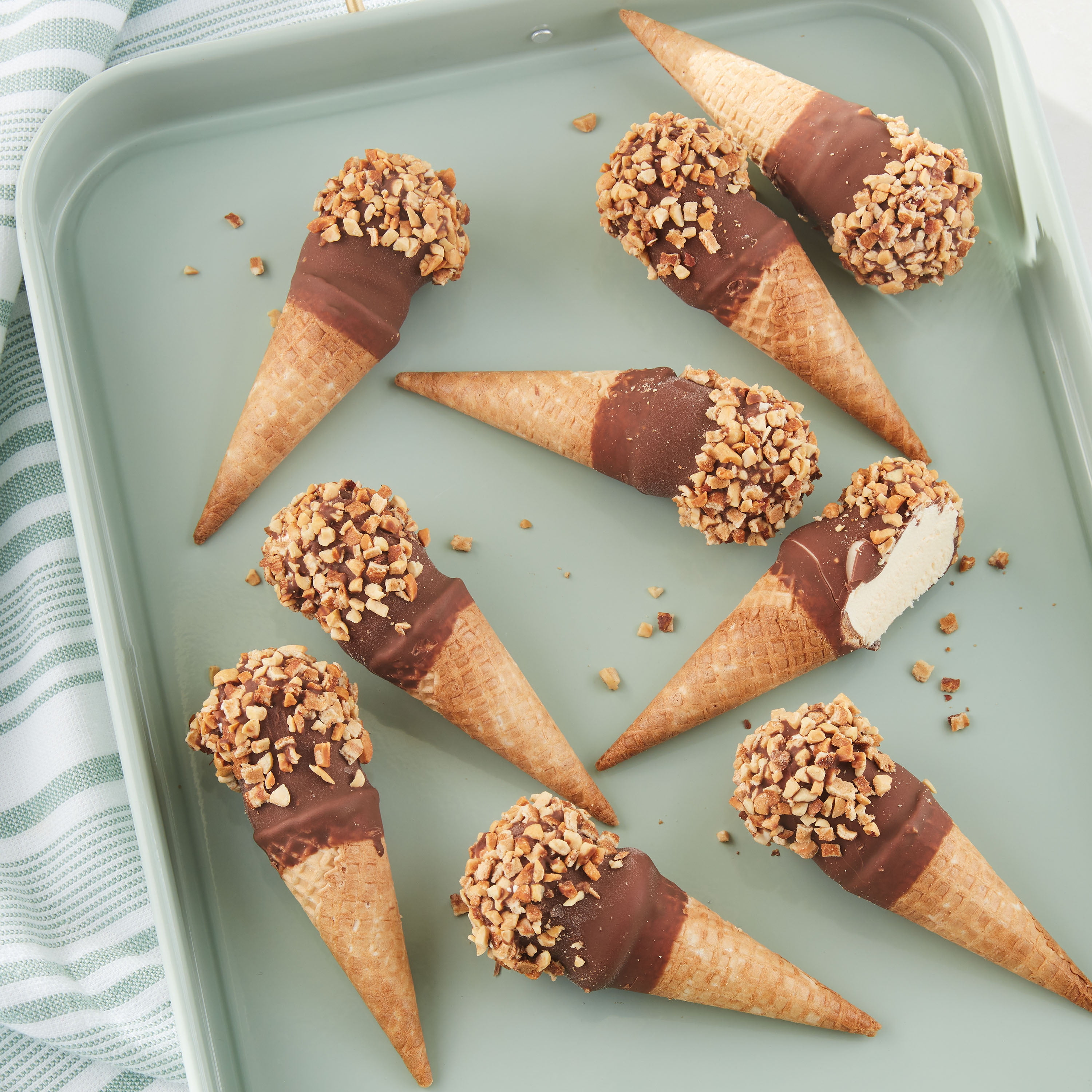 Great Value Mini Chocolate Dipped Ice Cream Cones, 22.5 fl oz, 10 Pack