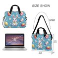 thumbnail image 3 of FORMRS 16" Laptop Bag Carrying Sleeve Case with Handle Travel Shoulder Briefcase, Easter Bunny Pattern, 3 of 8