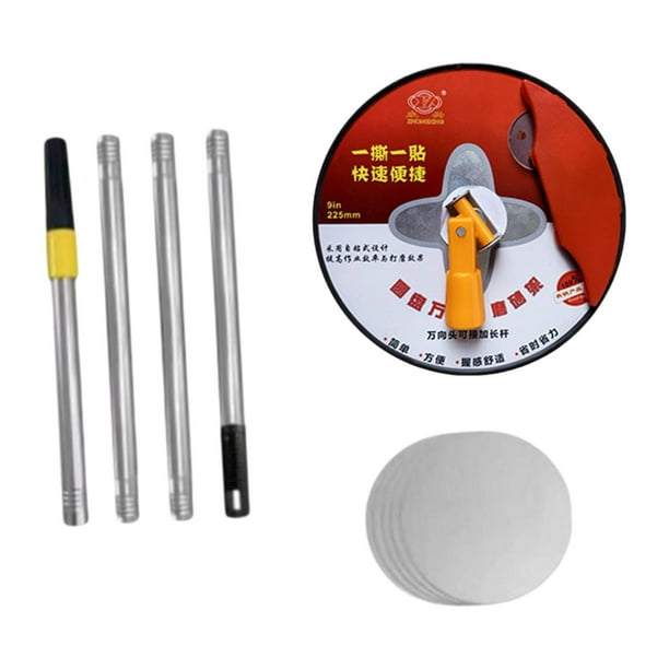 Lijadora De Pértiga Para Paneles De Yeso De 9 Pulgadas Radial Con Pértiga De Extensión Con Luz Lijadora De Pared Roja