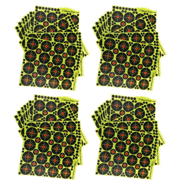 640pcs Objetivos de Tiro Objetivo de Papel de Rango de Salpicadura Reactiva para Entrenamiento Cola Blanco de papel de tiro