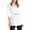 White, variant on IQOGKRN Women's Adjustable Stretch Waist Belt with Chain Buckle Slim Elastic Cinch for Dresses & Shirts Black One Size