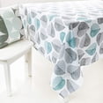 thumbnail image 3 of Washable Square Tablecloth Waterproof Oxford Fabric Tablecloth Table Linen Easy Care Garden Room Table Decoration Mint 140 * 180cm, 3 of 7