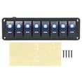 thumbnail image 1 of Oubit Waterproof Rocker Switch Panel,8 Gang Rocker Switch Gang Rocker Switch On Off Switch Panel Unbeatable Value, 1 of 9