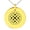 Gold, variant on Stainless Steel Celtic Quaternary Knot Rune Engraved Small Medallion Circle Charm Pendant Necklace