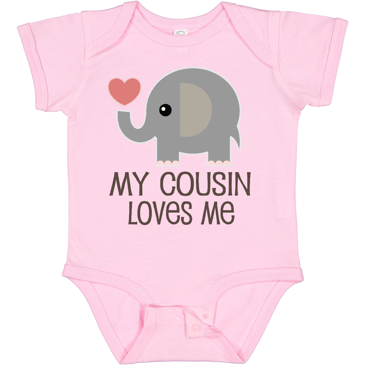 Inktastic My Cousin Loves Me Boys or Girls Baby Bodysuit
