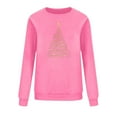 thumbnail image 7 of Jsaierl Christmas Fleece Sweatshirts Women Funny Christmas Graphic Sweatshirt Work Pullover Sweater Tops Crewneck Dressy Casual Long Sleeve Shirts Christmas Gifts, 7 of 7