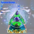 thumbnail image 4 of Pirámide de cristal de 6 cm Reiki Pirámide de orgón curativo para estudio de oficina (C) Ehuebsd Libre de BPA, 4 of 8