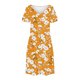 thumbnail image 4 of Vestido Corto de Verano Moda Gradiente Corto de Manga en V Cuello Vestido Casual, Poliéster Ligero de Verano, Lavado de Manos, 4 of 7