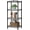 Black-4 Tier 11.6"dx17.6"wx44.5"h, variant on 2 Tier 11.6"dx17.6"wx12"h Black Metal Shelving Unit Storage Organizer