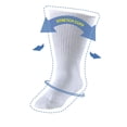 thumbnail image 2 of Silvert's Men & Women Oversize New Socks, M, White, 2 of 2