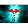 thumbnail image 2 of Medical Caduceus Sign Wall Mural by Wallmonkeys Peel and Stick Graphic (36 in W x 24 in H) WM202715, 2 of 4