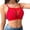 Red, variant on Womens Lace Wireless Bras Non-Slip Bandeau Bra with Removable Adjustable Straps Tube Top Bralette Underwear (XL, Black)