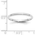 thumbnail image 3 of Primal Gold 14 Karat White Gold 2mm Lightweight Comfort Fit Band Size 9, 3 of 12