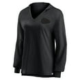 thumbnail image 2 of Women's Fanatics   Kansas City Chiefs Blackout Slub Hoodie V-Neck Long Sleeve T-Shirt, 2 of 3
