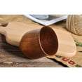 thumbnail image 4 of Tasse à Thé, Petite Tasse à Café Ronde en Bois Fait Main Rétro pour Lait Jus Marron, 4 of 8