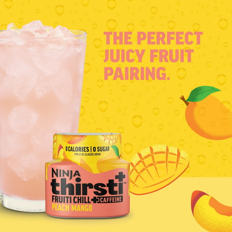 Ninja Thirsti FRUITI CHILL + CAFFEINE Peach Mango Flavored Liquid