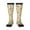 3 Black, variant on Hippie Bee Honeycomb print thigh-high socks, crafted for both men and women with a stretchy, high-opaque design perfect for daily wear