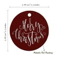 thumbnail image 6 of Inkdotpot Merry Christmas Bottle Tag Real Silver Foil Favor Hang Tag 50 Pack, 6 of 7