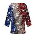 thumbnail image 4 of SELONE Patriotic Cardigans Fourth of July Outfits Fashion American Flag Beachwear Cardigan Loose Tops Shirt Red White Blue Clothing American Flag Clothing Celebrate Independence Day Dark Blue XL, 4 of 5