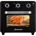 thumbnail image 2 of Compact Airfryer Toaster Oven, 1400W 21QT with 6-in-1 Multifunctions and Wide Temperature Range, Air Fryer Oven with 60-Minute Timer/Auto-Off, Stainless Steel Countertop Oven, 2 of 10