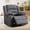 Gray, variant on Bonzy Home Power Recliner Chair, Oversized Soft Fabric Power Reclining Chair with Overstuffed Cushion and Backrest & Usb Port for Living Room, Gray