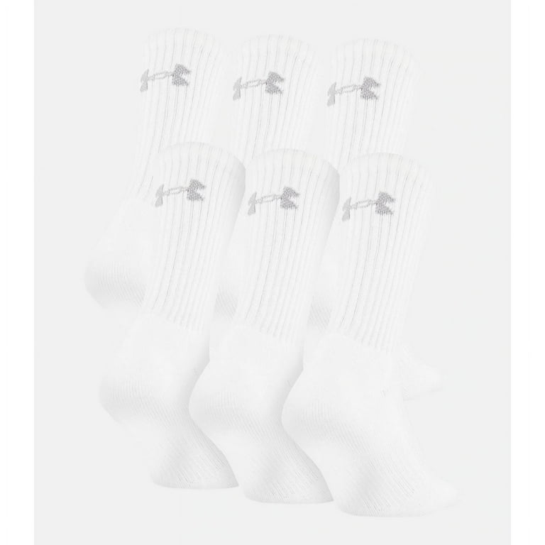 Under Armour unisex-adult Charged Cotton 2.0 Crew Socks, 6-pairs