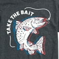 thumbnail image 3 of Instant Message - Take The Bait Fish - Men's Short Sleeve Graphic T-Shirt, 3 of 6