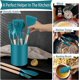 thumbnail image 5 of 12 Pcs Mori Green Kitchen Utensil Set Cooking Silicone Utensil Set with Holder Heat Resistant Cooking Tools Turner for Baking Non-Scratch Non-stick BP, 5 of 5
