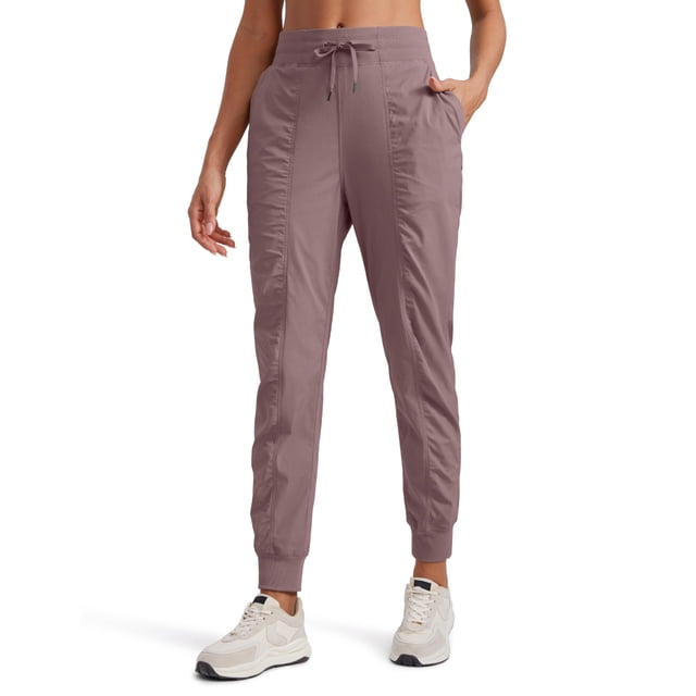 Pantalones Joggers CRZ YOGA para Mujer, Livianos, 72 cm, Malva, XL