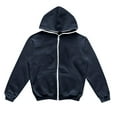 thumbnail image 4 of FINALGANG New Sweatshirts For Men Solid Color Hooded Long Sleeve Hip Hop Hoodie Full Zipper Coat With Pockets Design Durable Soft Fabric, 4 of 4