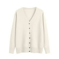 thumbnail image 3 of FAIWAD Cardigan Sweaters for Women Long Sleeve Button Up V Neck Fall Open Front Lightweight Knitted Outwear, 3 of 8