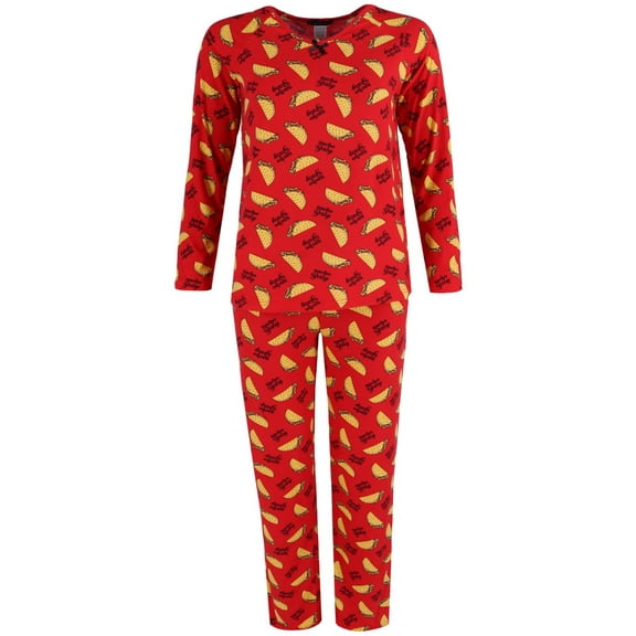 Grumpy & Gorgeous Taco Print Pajama Set (Women)