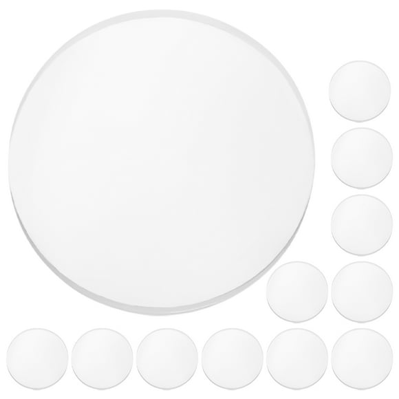 12 protectores de mesa de vidrio transparente, almohadillas de goma no adhesivas, espaciadores de mesa de vidrio