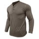 thumbnail image 1 of pstuiky Camisas suaves de manga larga para hombre, Suéter informal de moda para hombre, color liso, manga larga y cuello redondo. tops de invierno para hombre l, 1 of 6