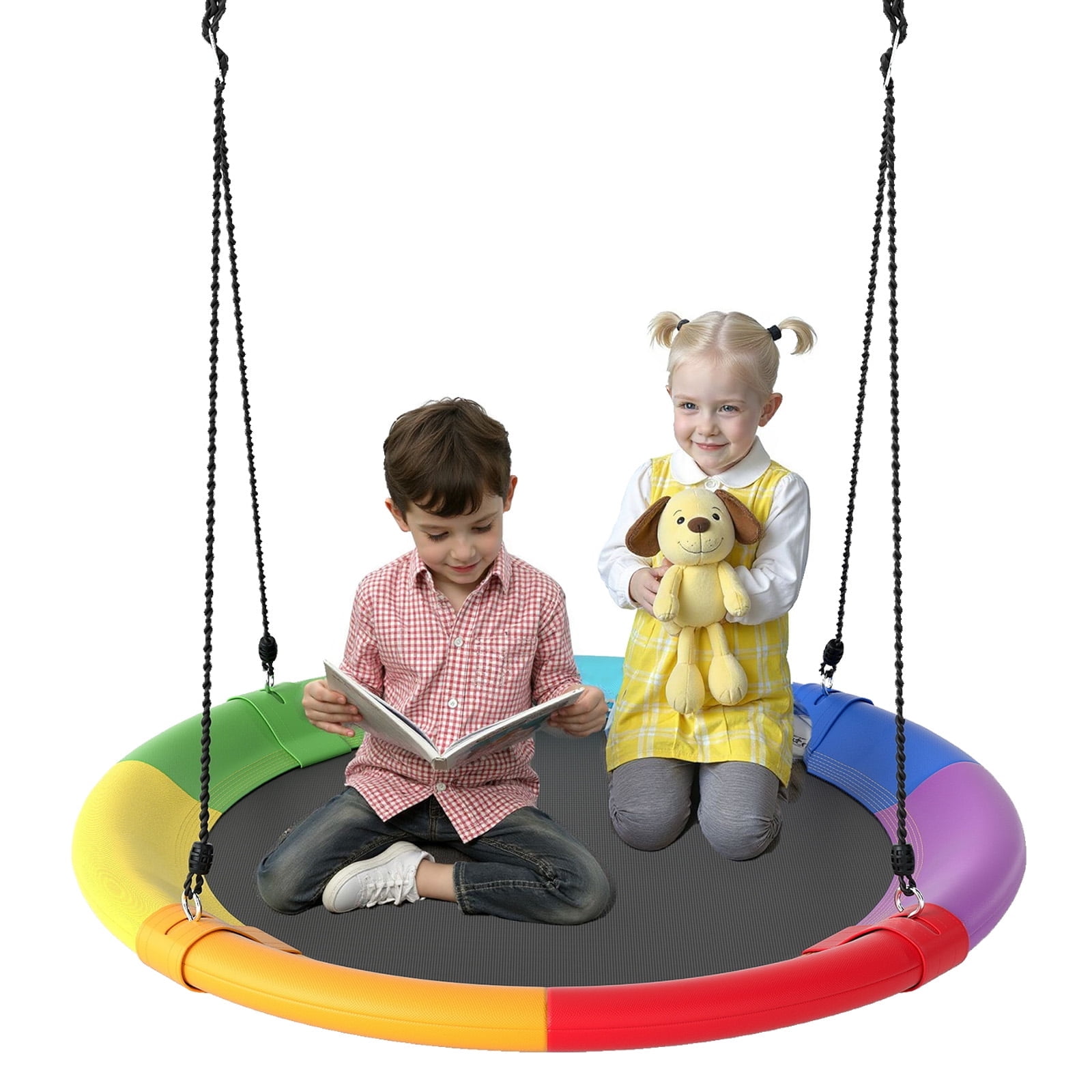 スポーツ Swing Monster725 Swing-N-Slide Monster Web Swing with Green and Black Nylon Ropes